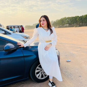Black & White Contrast Maxi Dress with Statement Sleeves