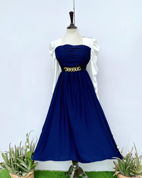 Elegant Designer Wear Outfits Turkish Chiffon with Stunning Belts - Image 4