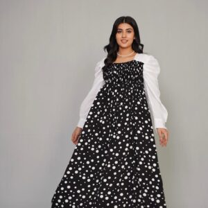 Classic Dot Delight Maxi Dress