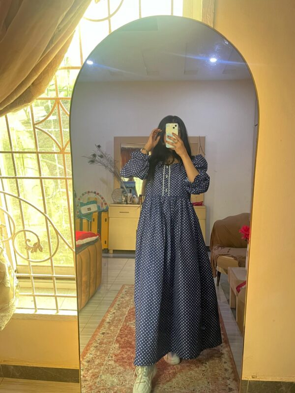 Blue Elegance Capture long maxi wear new arrival - Image 2