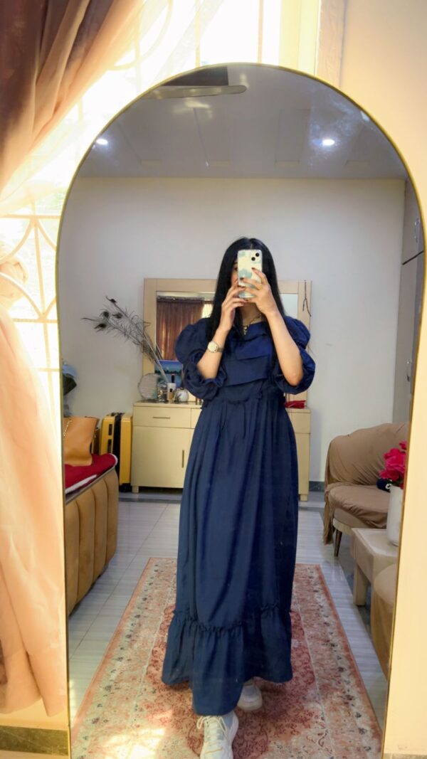 Blue Elegance Capture long maxi wear new arrival - Image 2